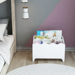 Bücherregal Für Kinder Trehøje Kinderzimmer Standregal Bücherkiste Kinderbücherregal Kinderzimmerregal Für Bücher Weiß