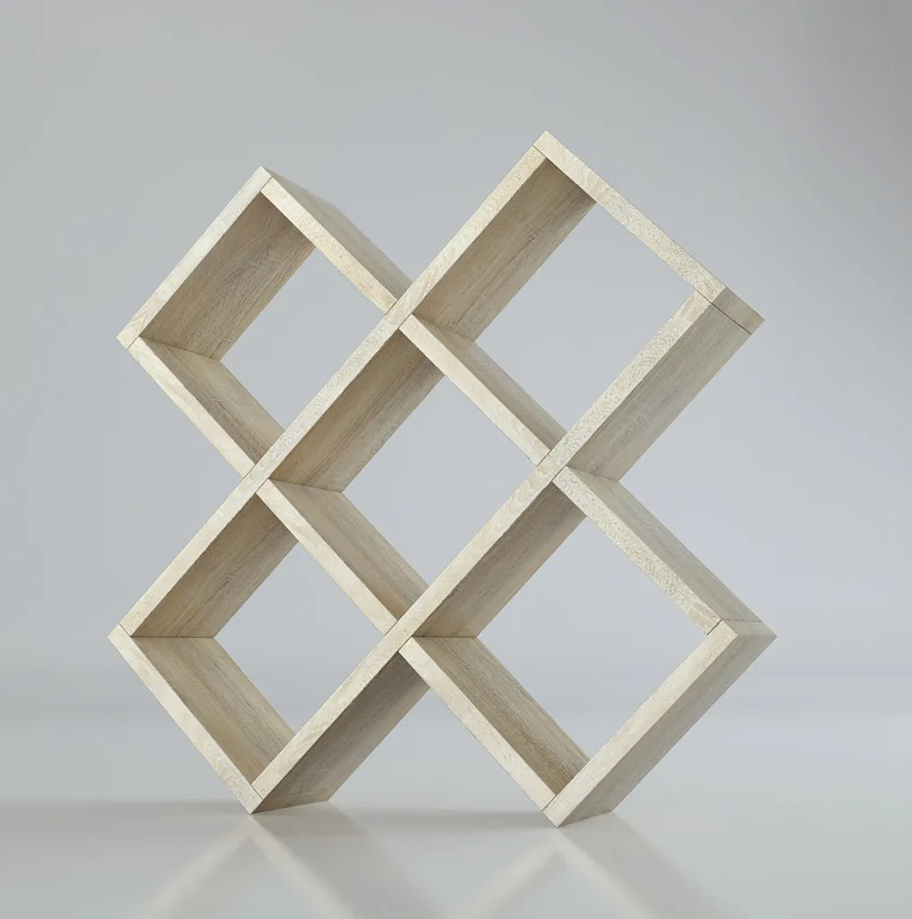 Paris Wandregal, CD Regal, DVD Regal, Bücherregal, Regal In Weiss, Schwarz, Sonoma Farbe , Farbe:Sonoma – Bild 3