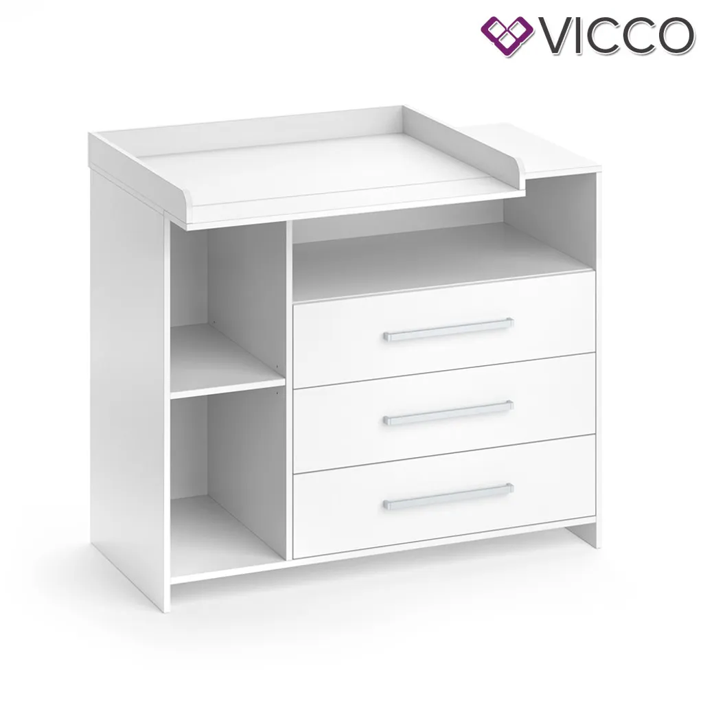 Vicco Wickelkommode Oskar Weiß 113 X 100 X 53 Cm Holzwerkstoff – Bild 13