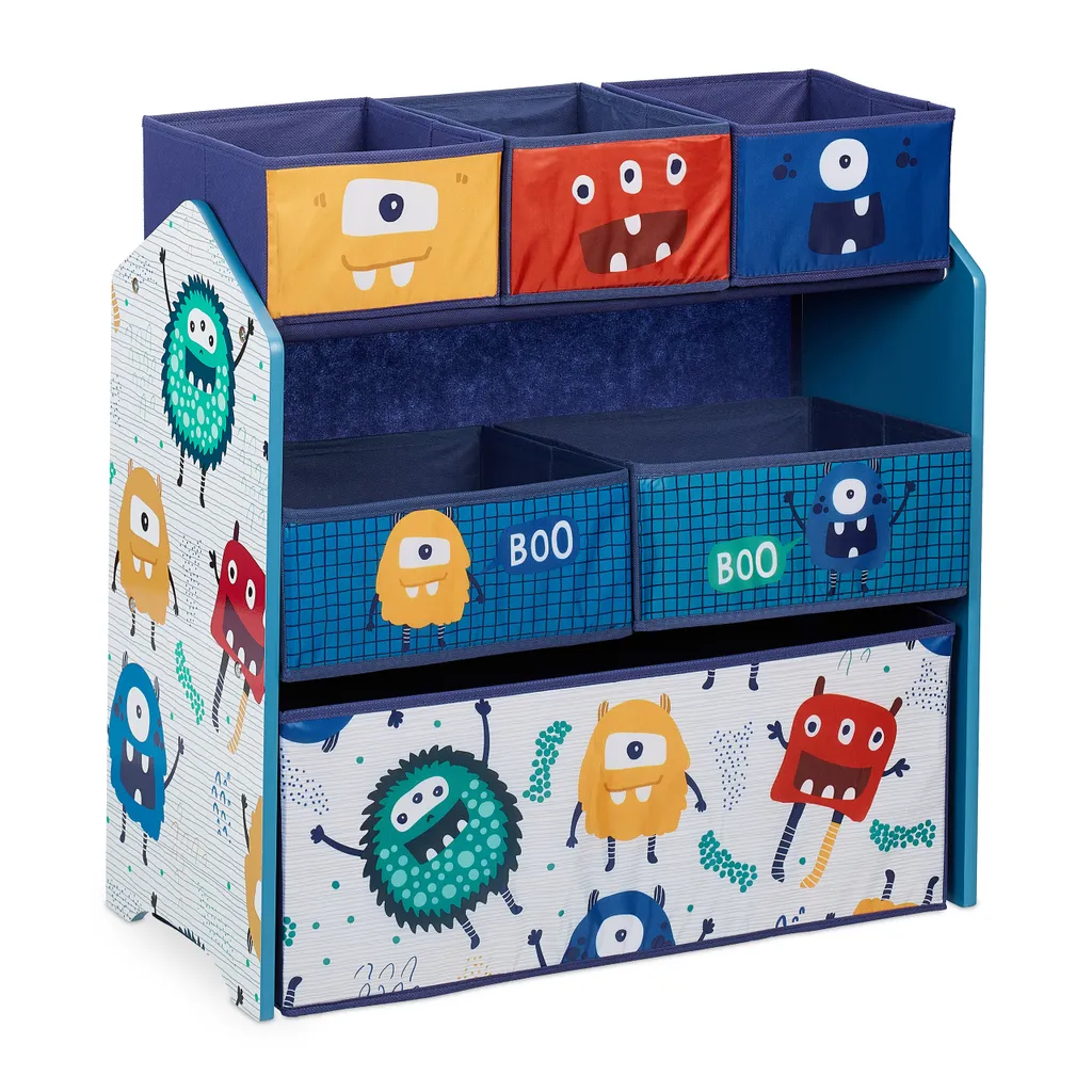 Relaxdays Kinderregal Mit Boxen Monster – Bild 10