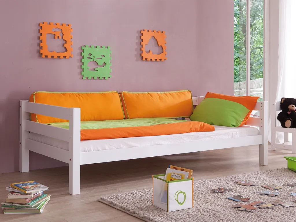 Relita Hochbett TOLI Buche Massiv Weiß Lackiert BH1021117-B90 – Bild 5