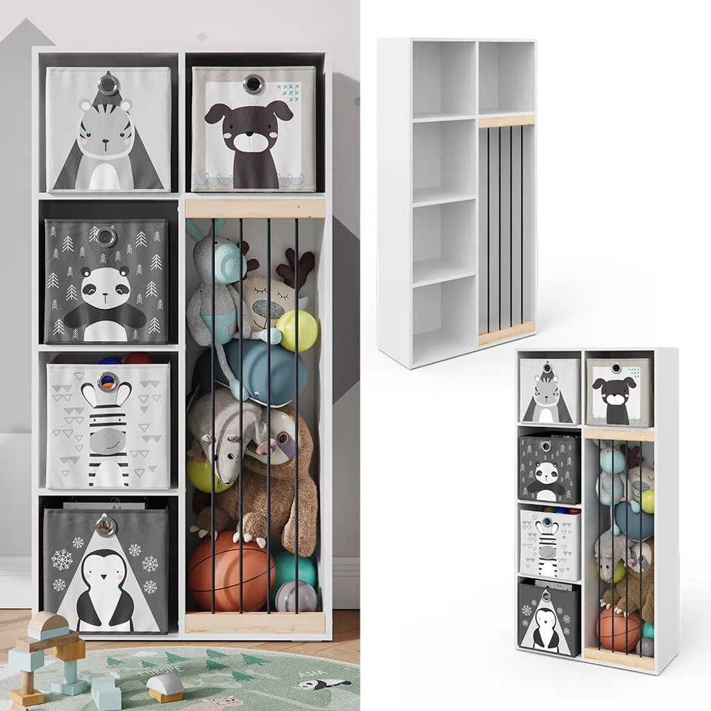 Vicco Kinderregal Marvin Weiß 143 X 72 X 29,1 Cm Holzwerkstoff