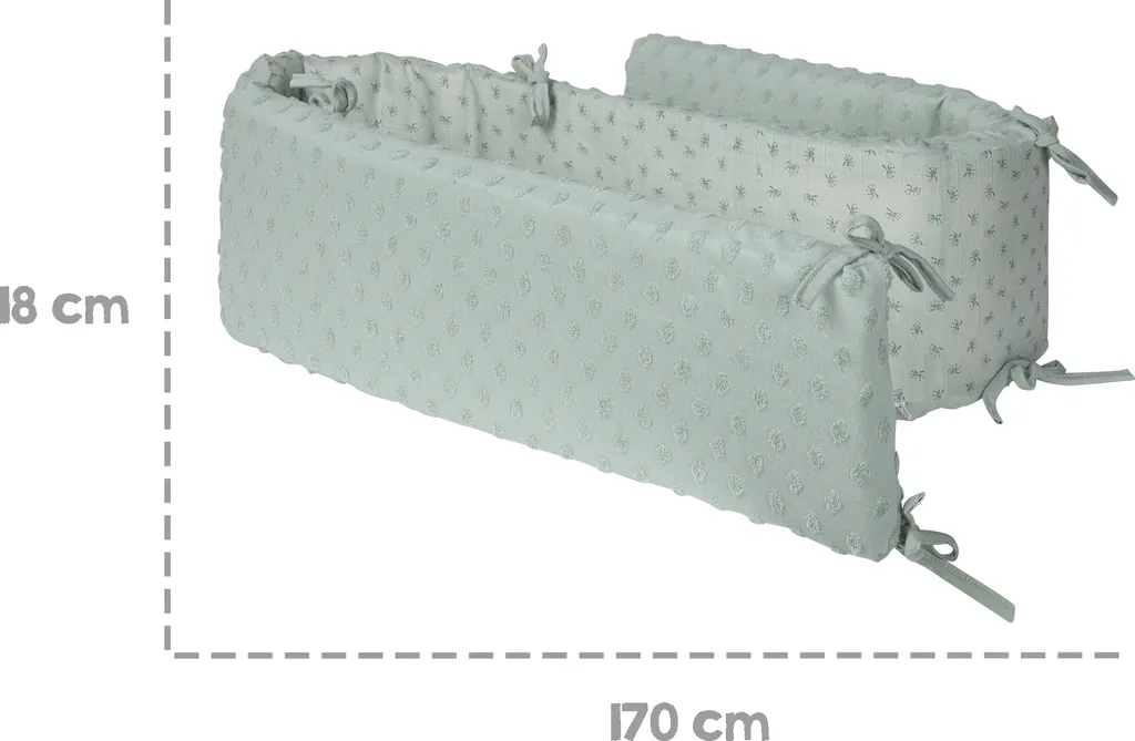 Roba Nestchen ‚Lil Planet‘, Baumwolle, GOTS , Für Betten 60 X 120 Cm/ 70 X 140 Cm, Frosty Green – Bild 5