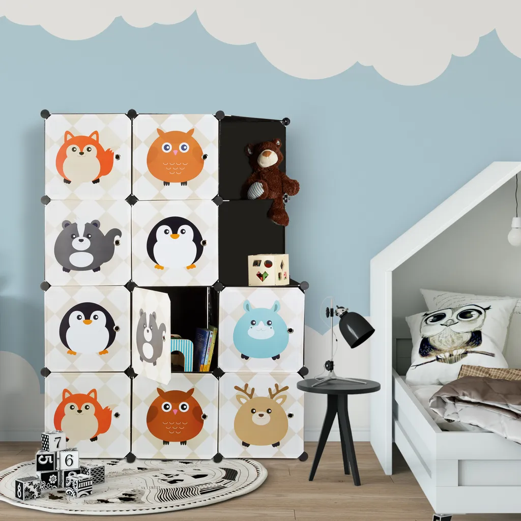 Relaxdays Steckregal Kinderzimmer Mit Tiermotiven – Bild 6