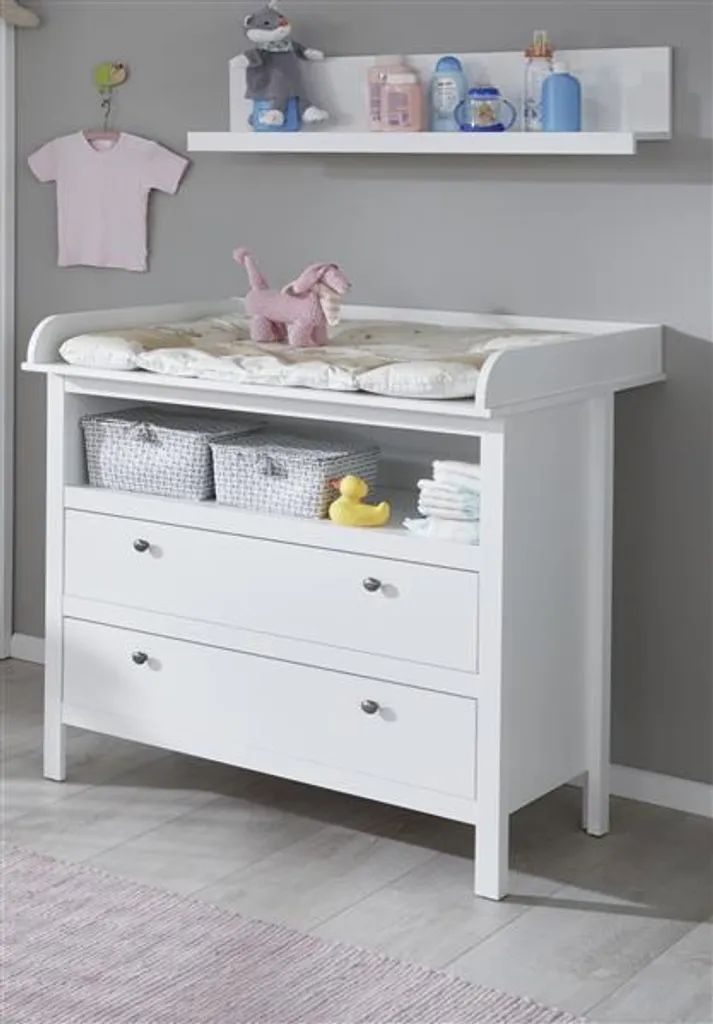 Trendteam Babyzimmer Wickelkommode Ole/Emma Weiß Melamin/WeißNachbildung 90 X 104 X 78 Cm – Bild 11