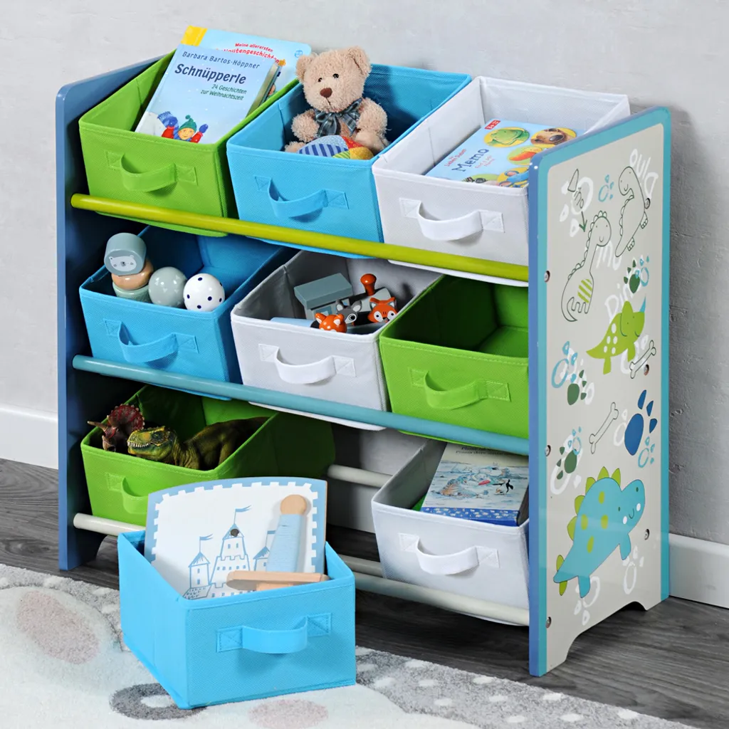 Kesper Kinderaufbewahrungsregal Mit Textilkörben Motiv: "Dino" 1772513 – Bild 2