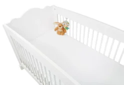 Pinolino Jersey-Spannbetttücher Für Kinderbetten Im Doppelpack, Weiß