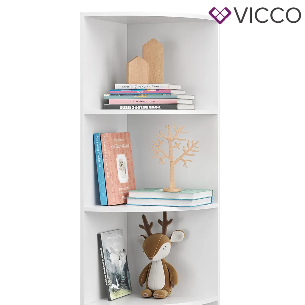 Vicco Eckregal Ecki Weiß 180 X 40 X 40 Cm Holzwerkstoff – Bild 6
