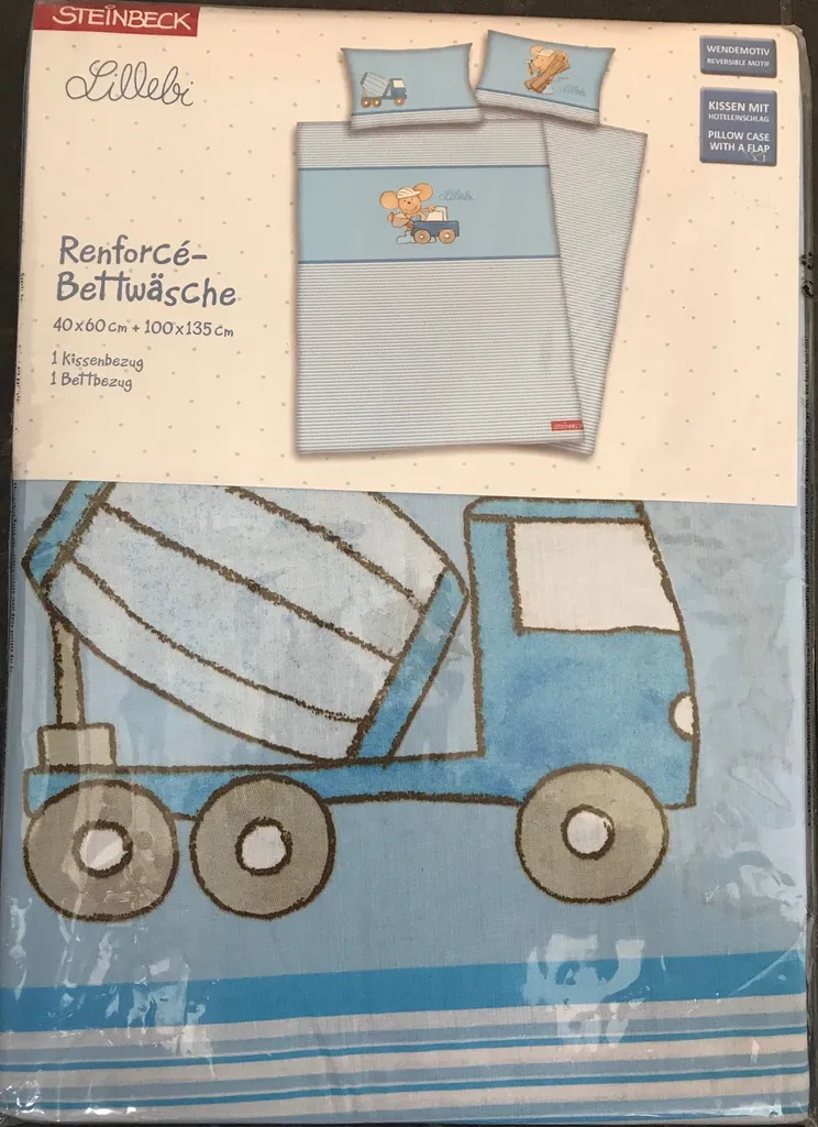 Herding Baby Bettwäsche Lillebi Blau 100 X 135 Cm 40 X 60 Cm – Bild 2