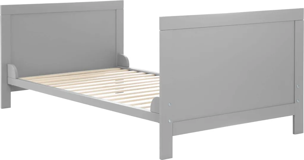 Roba Kombi-Kinderbett 'Sternenzauber Grau', 70 X 140 Cm, Taupe, 3-fach Verstellbar, Schlupfsprossen Umbaubar Zum Juniorbett – Bild 6