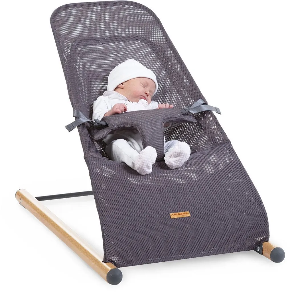 Childhome Evolux Bouncer Babywippe Natur Anthrazit – Bild 3