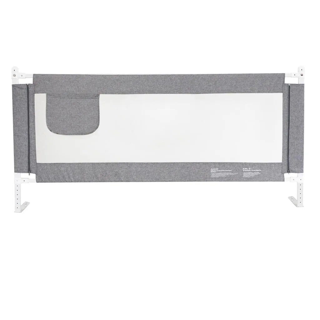 Zehnhase Bettgitter Länge 140 Cm 1 Seite Bettschutzgitter Kinderbettgitter Babybettgitter, Absturzsicherung Für Kinder, Baby, Grau – Bild 2