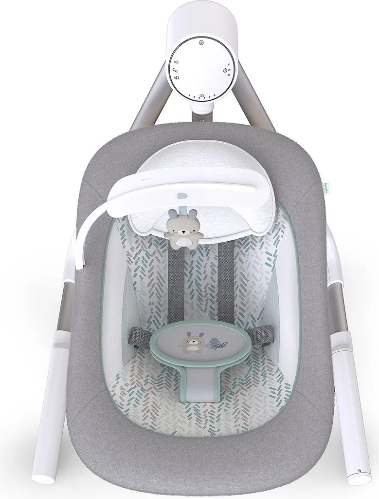 Ingenuity Baby Tragbare Schaukel AnyWay Sway PowerAdapt Dual-Direction, Spruce Babyschaukeln Wippen – Bild 2