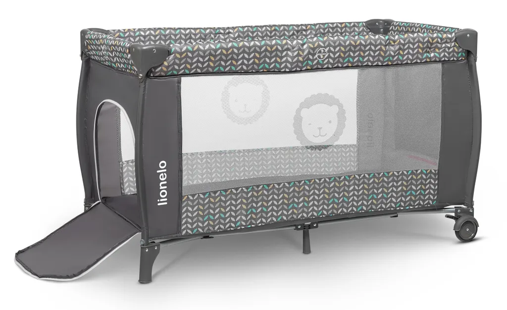 Reisebett Lionelo Sven Plus Grey Scandi Babybett Kinderbett Mit Wickelablage Klappbar – Bild 12