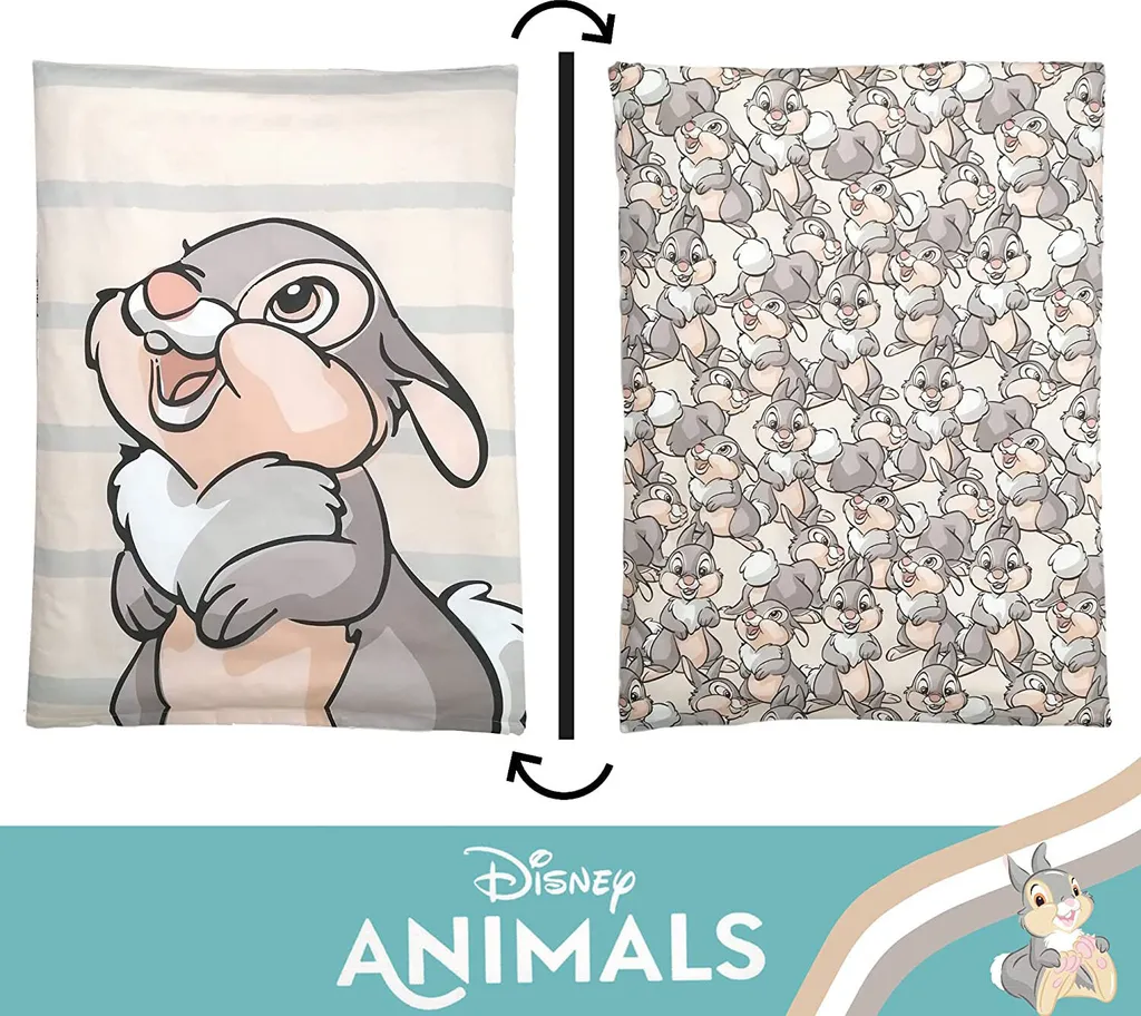 Disney Klopfer Bambi Bettwäsche Kopfkissen Bettdecke 100x135 Cm – Bild 4