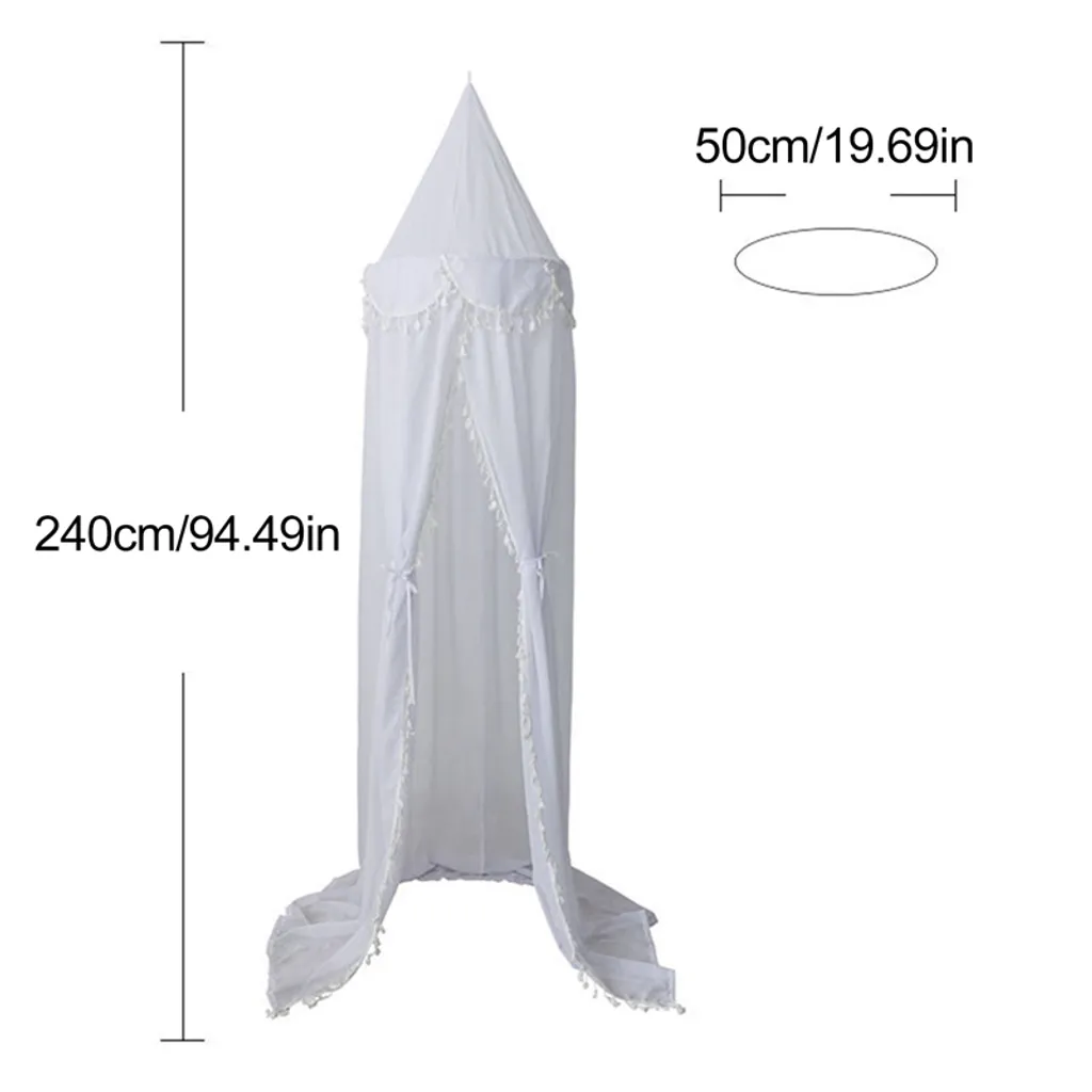 Kuppel Prinzessin Bett Baldachin Betthimmel Moskitonetz Kinder Insektenschutz Spielzelte Dekoration Für Kinderzimmer, Höhe 240cm – Bild 5