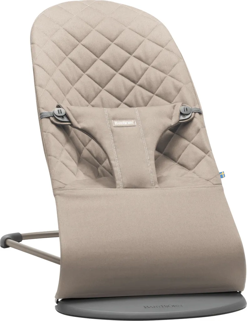 BabyBjörn Babywippe Bliss Baumwolle (6 Farben) Sand Grau