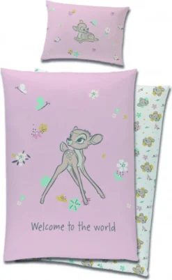 Disney Bambi Babybettwäsche - Set 100x135cm + 40x60cm