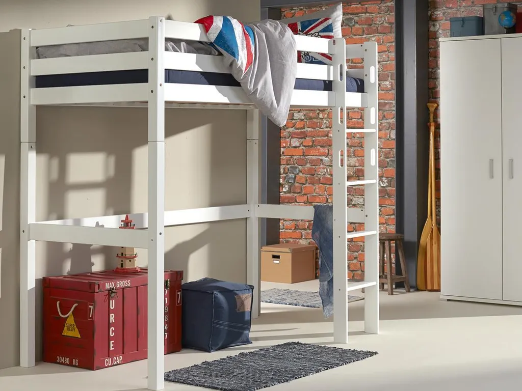 Relita Hochbett TOLI Buche Massiv Weiß Lackiert BH1021117-B90 – Bild 7