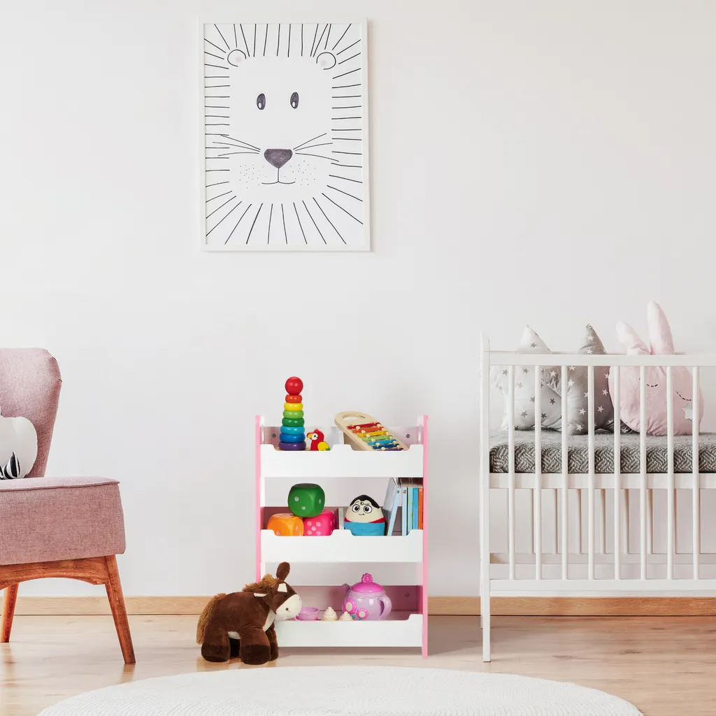Relaxdays Kinderregal Mit 5 Fächern – Bild 2
