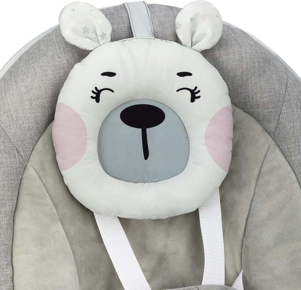 Babywippe Mit Musik Und Vibration Babywiege Schaukelwippe Baby Schaukel Verstellbar, Babyliegestuhl Baby Schlafkorb Babysitz MoMi Liss Teddy – Bild 6