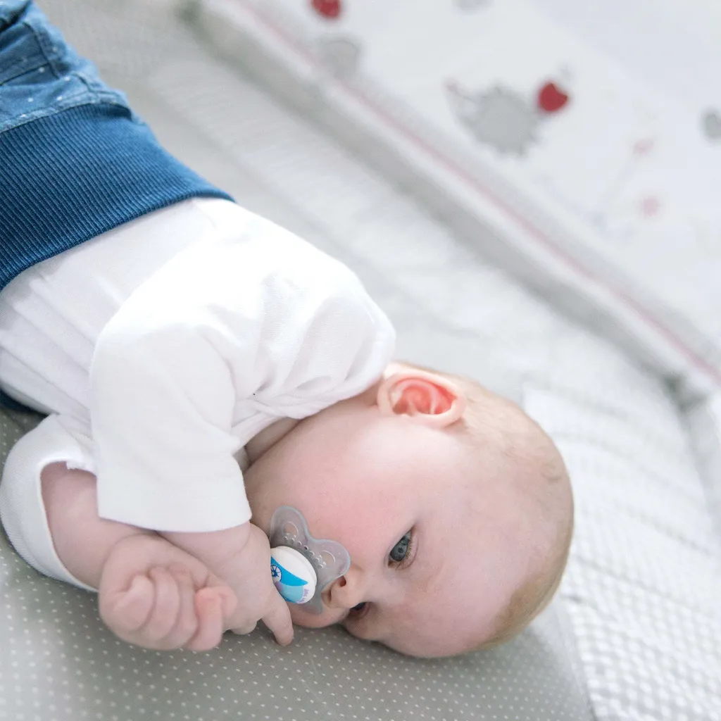 Roba Laufgitter 'Adam & Eule', 75 X 100 Cm, Spielgitter Inkl. Schutzeinlage Und Rollen, Holz Weiß – Bild 2