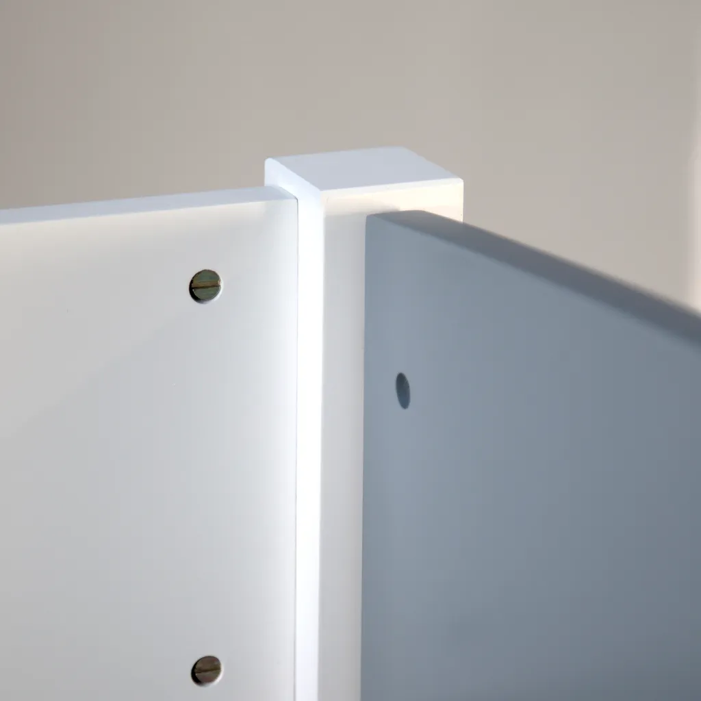 Homestyle4u 1845, Hochbett Spielbett Kinderbett Leiter 90x200 Massiv Jugendbett Weiß Grau – Bild 8