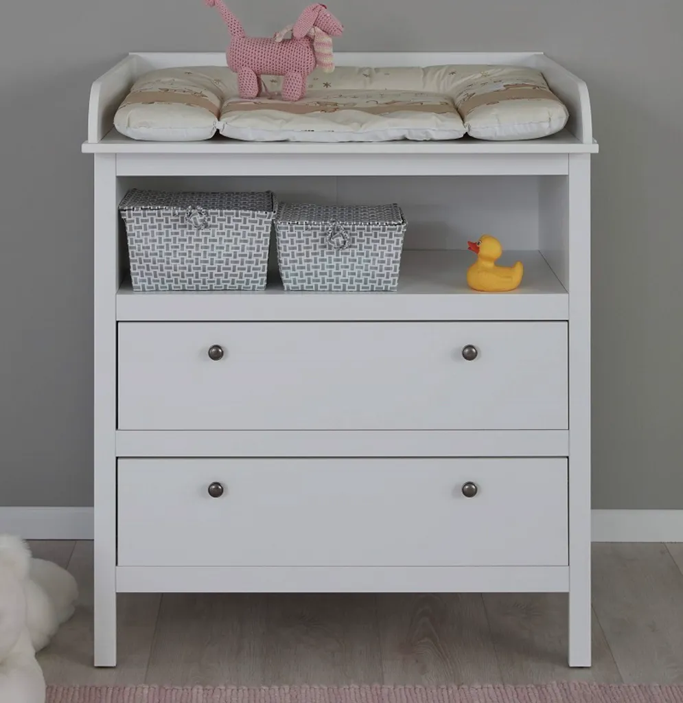 Trendteam Babyzimmer Wickelkommode Ole/Emma Weiß Melamin/WeißNachbildung 90 X 104 X 78 Cm – Bild 16