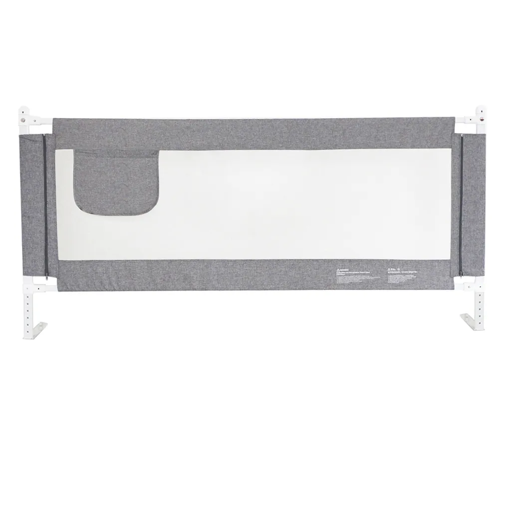 Zehnhase Bettgitter Bettschutzgitter Kinderbettgitter Babybettgitter 120 Cm, Grau, 1 Seite – Bild 2