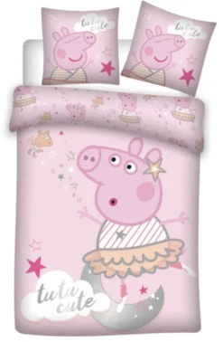 Nickelodeon Bettbezug Peppa Pig 140 X 200 Cm Rosa Bettwäsche Kinder