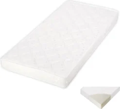 Lorelli Babybett Matratze Sweet Dream 110 X 62 X 10 Cm Schonbezug Waschbar Weiss