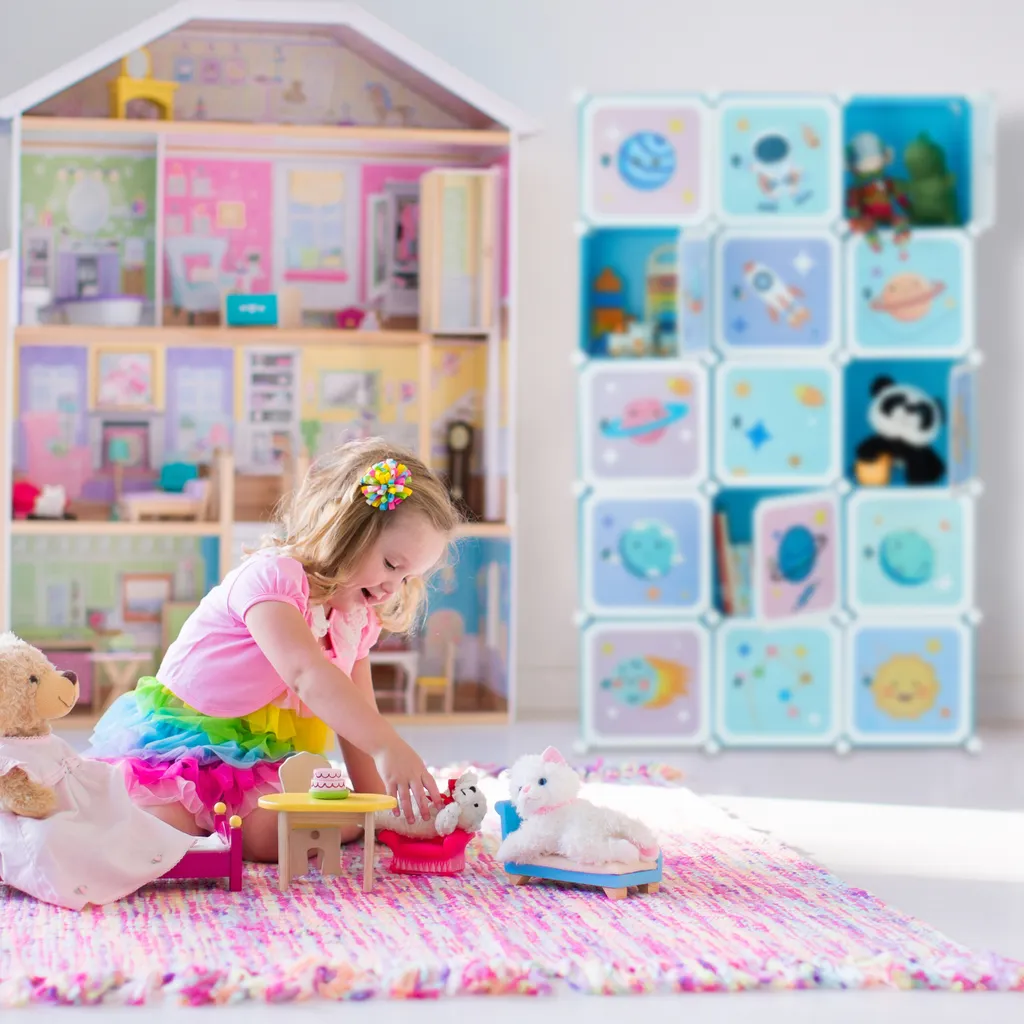 Relaxdays Kinder Steckregal Mit 15 Fächern – Bild 5