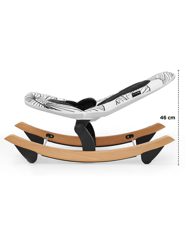 Kinderkraft Baby Babywippe Finio, Weiß Babywippen Babys 1. Jahr Wippen Schaukel Babywippe Babyschaukel Kinderschauel Elektrische Wippe Elektrowippe Babys 1.Jahr – Bild 9