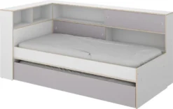 Ausziehbett Mit Stauraum - 90 X 190 Cm & 90 X 200 Cm - Weiß & Grau - LOSIANA
