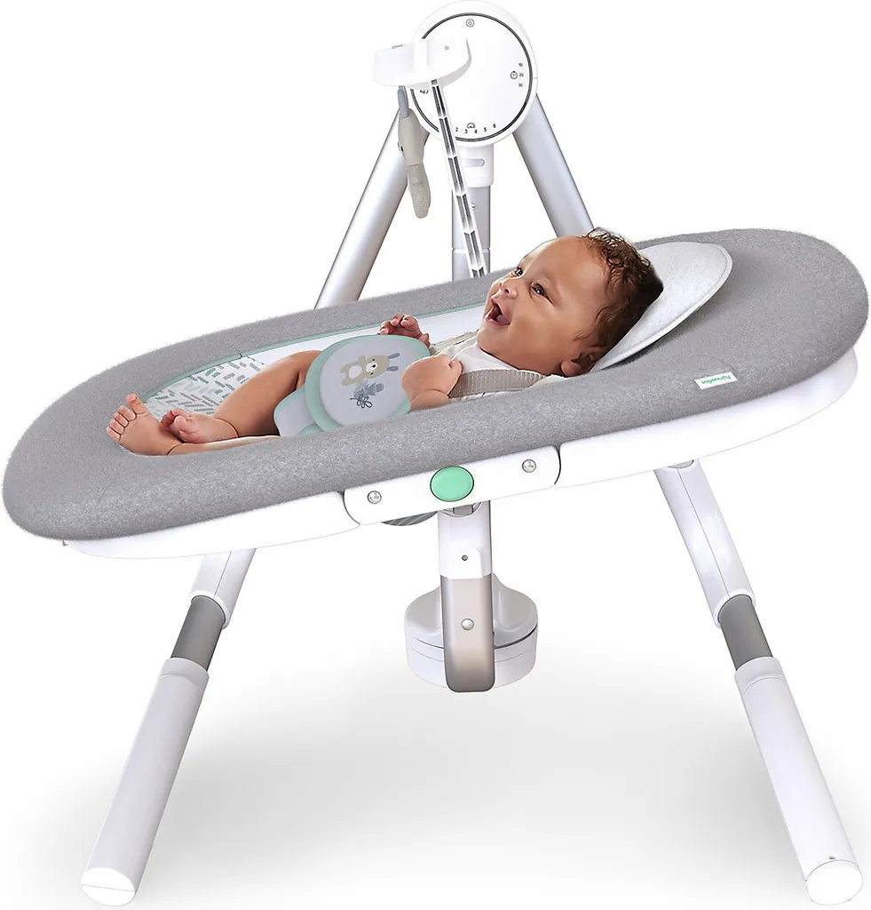 Ingenuity Baby Tragbare Schaukel AnyWay Sway PowerAdapt Dual-Direction, Spruce Babyschaukeln Wippen – Bild 5