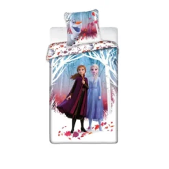 Disney Die Eiskönigin Anna Elsa Olaf Mikrofaser Kinderbettwäsche Set 135/140x200