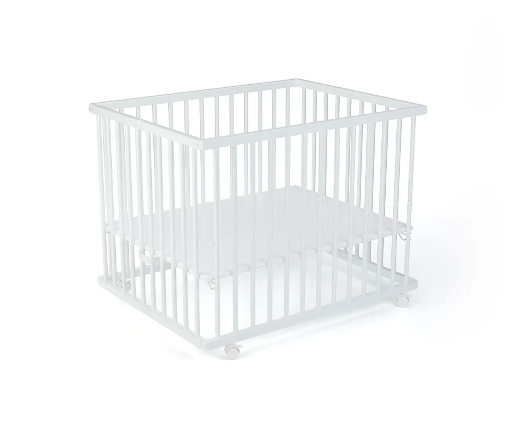 Laufgitter Cecile, 71 X 99 Cm, Mobil Auf Rollen Farbe: Weiß – Bild 10