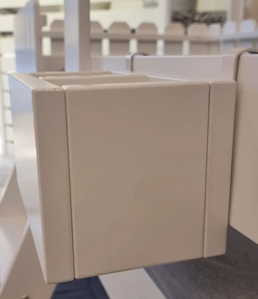 Doppel-Ablage-Boxen Hängeboxen Für Hochbetten, Weiss – Bild 3