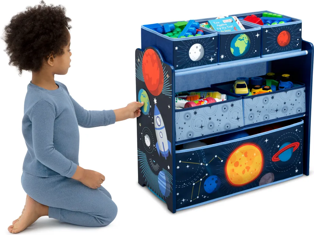 Delta Children Kinderzimmer Abentuer-Spielzeugschrank Mit Nylonfächern – Bild 2