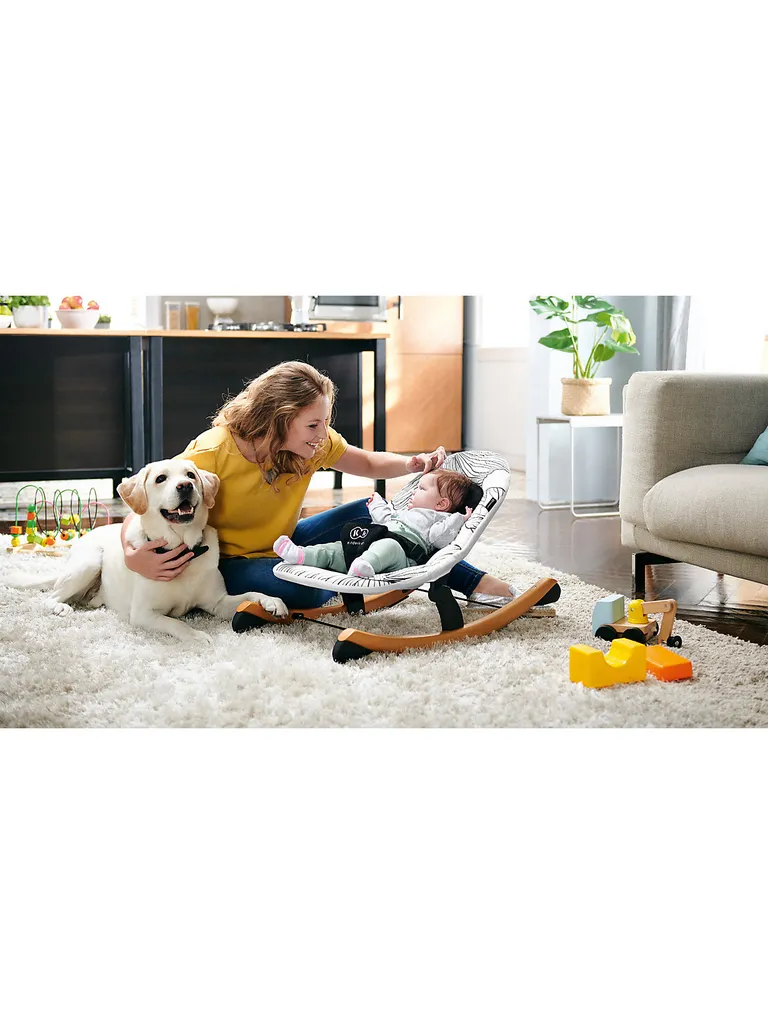 Kinderkraft Baby Babywippe Finio, Weiß Babywippen Babys 1. Jahr Wippen Schaukel Babywippe Babyschaukel Kinderschauel Elektrische Wippe Elektrowippe Babys 1.Jahr – Bild 5