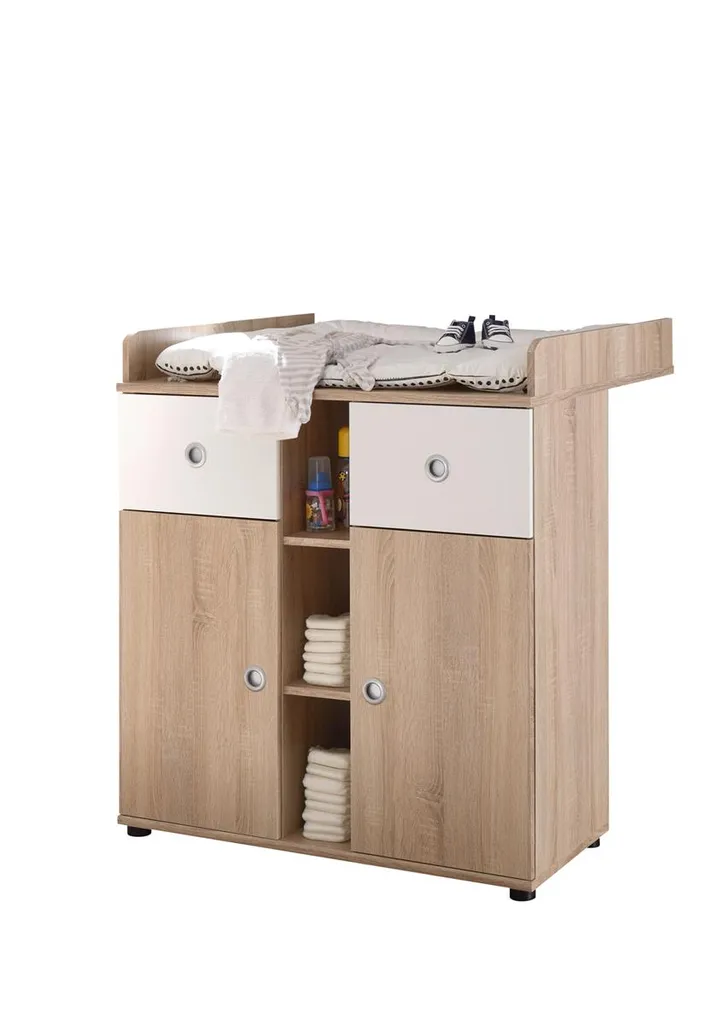Wickelkommode Schrank Wickeltisch Kommode Wickelauflage Babyzimmer "Floris I" – Bild 5