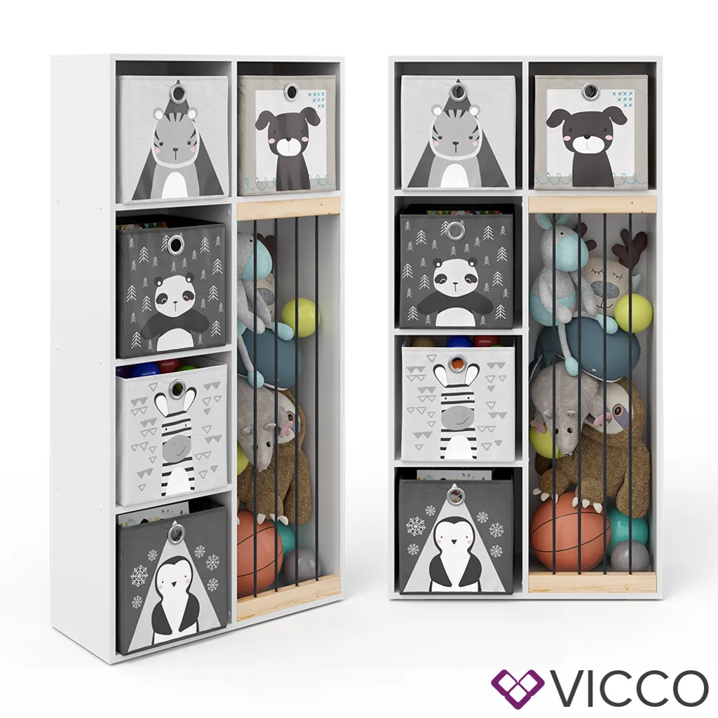 Vicco Kinderregal Marvin Weiß 143 X 72 X 29,1 Cm Holzwerkstoff – Bild 7