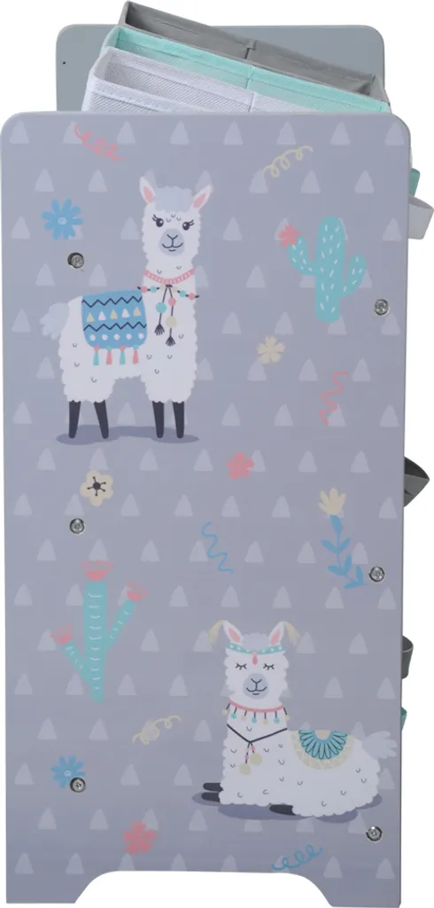 KESPER Aufbewahrungsregal Mit Textilkörben, Motiv: Alpaka, 65 X 30 Cm, H: 60 Cm, 1770613 – Bild 5