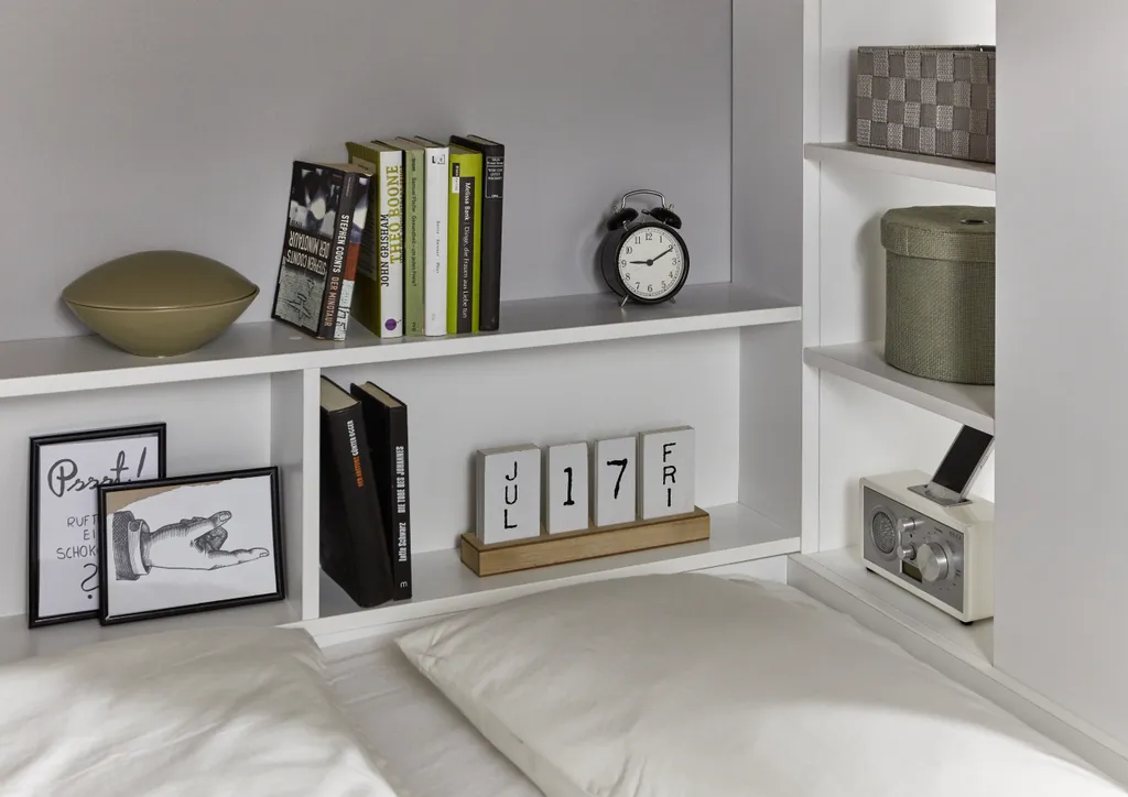 RELITA Etagenbett Sina Mit 2 Liegeflächen á 90 X 200 Cm, Inkl. Bodenplatten Als Auflage Für Die Matratzen, Inkl. Kleiderschrank (ohne Bettschublade) – Bild 2