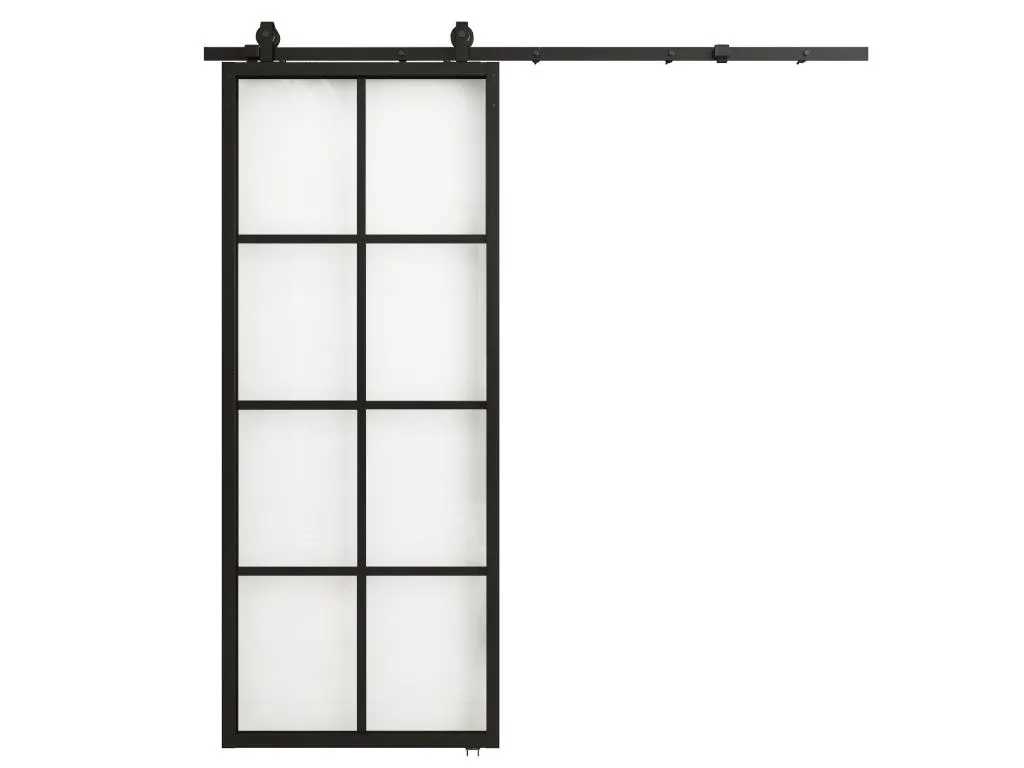 Schiebetür - 205 X 83 Cm - Aluminium & Sicherheitsglas - WILDEN – Bild 5