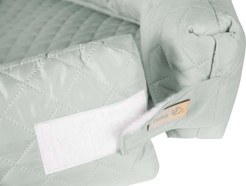 Roba Babylounge 3 In 1 'roba Style', Kuschelnest, Frosty Green, Wickelauflage, Bettschlange – Bild 5