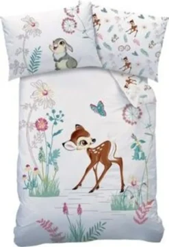 Disney Bambi Baby-Bettwäsche 100 X 135 Cm, 100% Baumwolle