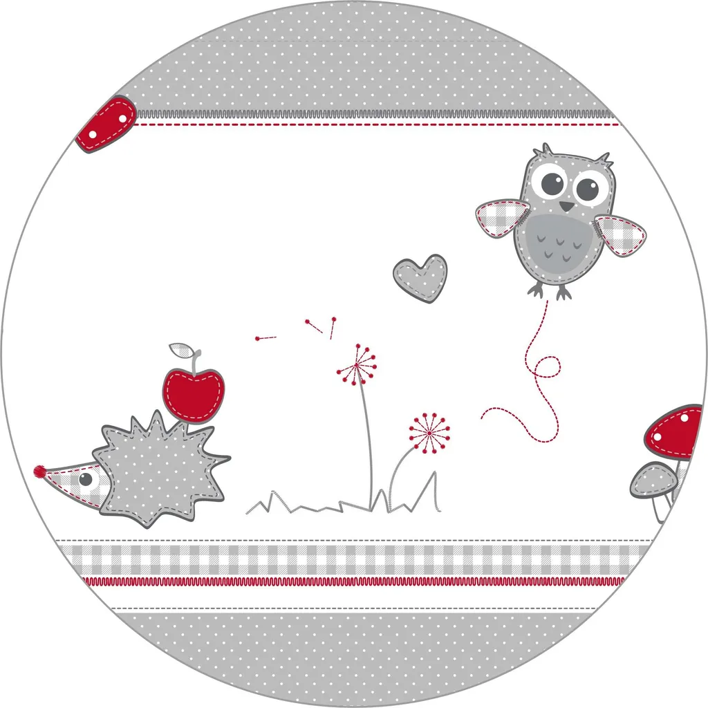 Roba Laufgitter 'Adam & Eule', 75 X 100 Cm, Spielgitter Inkl. Schutzeinlage Und Rollen, Holz Weiß – Bild 3