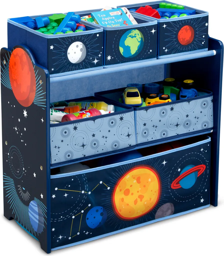 Delta Children Kinderzimmer Abentuer-Spielzeugschrank Mit Nylonfächern