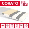 Matratze 90x190 CORATO Höhe 10 Cm Kaltschaum 7 Zonen H2 H3 Kindermatratze Premium Bezug